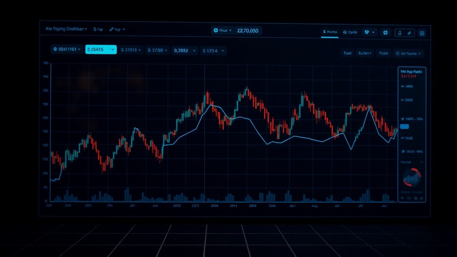 Panel de trading algorítmico de Estudio Flores
